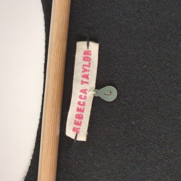 Rebecca Taylor Knit fit flare Long Sleeve & tie waist Tassels Knee Length Dress - Picture 9 of 11